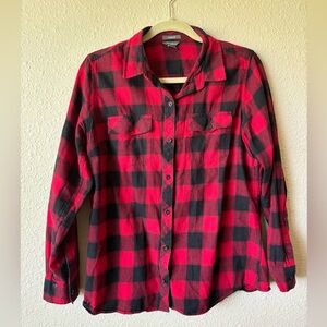 Red flannel women’s Large Eddie Bauer cabincore